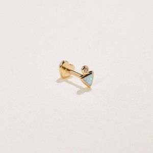 Pamela Love Opal Triangle Dot Stud